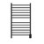 Amba RWHL-SMB Radiant Large Hardwired + Plug-in Combo Straight 12 Bar Towel Warmer - Matte Black
