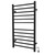 Amba RSWHL-MB Radiant Large Square Hardwired + Plug-in Combo 12 Bar Towel Warmer - Matte Black