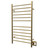 Amba RWHL-SSB Radiant Large Hardwired + Plug-in Combo Straight 12 Bar Towel Warmer - Satin Brass