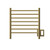 Amba RWHS-SPG Radiant Small Hardwired + Plug-in Combo 7 Bar Towel Warmer - Polished Gold