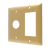 Amba AJ-DGP-SB Double Gang Plate in Satin Brass