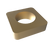 Amba AE-10S-SB 10mm Square Spacer (qty. 2) for use with Quadro or Vega collections - Satin Brass