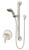 Symmons 9603-X-PLR-STN Origins Wall Mounted Slide Bar Handshower Unit with Handle - Satin Nickel