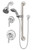 Symmons 9605-PLR-B-NS Origins Shower Faucet with Handle & Slide Bar Handshower - Chrome