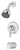 Symmons Origins Tub and Shower Faucet System (L4, L7) - (Less head, Arm, Flange, and Handle) - Chrome - 9602XL4L7