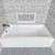 Whitehaus Alcove Soaking Bathtub With Left Hand Drain - White - WHAB6030-L-WH