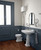 Whitehaus Isabella Collection Traditional Pedestal with Integrated Large Rectangular Bowl, Backsplash, Dual Soap Ledges, Decorative Trim and Overflow - White - B112L-P-3H
