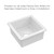 Whitehaus Undermount/Drop-in Fireclay Kitchen Sinks, Stainless Steel Grid Included - White - WHUF1818