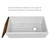 Whitehaus 33" Reversible Single Bowl Fireclay Sink Set with a Smooth Front Apron, Walnut Wood Cutting Board and Stainless Steel Grid - White - WHLW3319