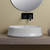 Whitehaus Britannia Oval Above Mount Sink - White - B-SH04