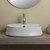 Whitehaus Britannia Oval Above Mount Sink with Single Faucet Hole Drill - White - B-SH05
