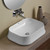 Whitehaus Britannia Rectangular Above Mount Sink - White - B-SH08