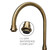 Whitehaus Vintage III Plus Bridge Faucet with Long Gooseneck Swivel Spout, Cross Handles and Solid Brass Side Spray - Antique Brass - WHKBTCR3-9101-NT-AB