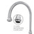 Whitehaus Vintage III Plus Bridge Faucet with Long Gooseneck Swivel Spout, Cross Handles and Solid Brass Side Spray - Polished Chrome - WHKBTCR3-9101-NT-C