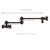 Whitehaus Vintage III Plus Wall Mount Retractable Swing Spout Pot Filler with Cross Handles - Oil Rubbed Bronze - WHKPFCR3-9550-NT-ORB