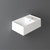 Whitehaus Britannia Rectangular Wall Mount Sink with Right Single Hole Drill - White - B-AG40