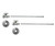 Mountain Plumbing Lavatory Supply Kit - Brass Oval Handle with 1/4 Turn Ball Valve (MT410-NL) - Straight, No Trap - Polished Copper - MT4127-NL/PCP