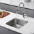Oakland 18" X 18" Square Undermount Premium Stainless Steel Single Bowl Kitchen Sink - KSU18188