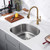 Oakland 23" X 21" x 9" D Shape Undermount Heavy Duty Stainless Steel Single Bowl Kitchen Sink - KSU23219T