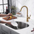 Oakland 23" X 21" D Shape Undermount Stainless Steel Single Bowl Kitchen Sink - KSU23219T
