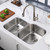 Oakland 31-1/4" X 20-1/2" Undermount Stainless Steel 30/70 Double Bowl Kitchen Sink - KSU322179B