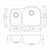 Oakland 31-1/4" X 20-1/2" Undermount Heavy Duty Stainless Steel 30/70 Double Bowl Kitchen Sink - KSU322179T