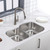 Oakland 31-1/4" X 20-1/2" Undermount Premium Stainless Steel 30/70 Double Bowl Kitchen Sink - KSU322179