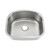 Oakland 23" X 21" x 6" D Shape Undermount Stainless Steel Single Bowl Kitchen Sink - KSU23216