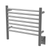 Amba Jeeves Model H Straight 24" Wide 7 Bar Hardwired Towel Warmer - Brushed - HSB-24