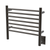 Amba Jeeves Model H Straight 24" Wide 7 Bar Hardwired Towel Warmer in Oil Rubbed Bronze - HSO-24