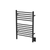 Amba Jeeves Model E Straight 24" Wide 12 Bar Hardwired Towel Warmer - Matte Black - ESMB-24