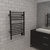 Amba Jeeves Model E Curved 24" Wide 12 Bar Hardwired Towel Warmer in Oil Rubbed Bronze - ECO-24
