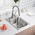 Oakland 17" X 22" Drop-In Top Mount Premium Stainless Steel Single Bowl Kitchen Sink - KST17228-3