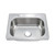 Oakland 25" x 22" x 6" Drop-In Top Mount Stainless Steel Single Bowl Kitchen Sink, 3 holes - KST25226B-3