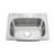 Oakland 25" x 22" x 6" Drop-In Top Mount Stainless Steel Single Bowl Kitchen Sink, 4 holes - KST25226B-4