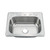 Oakland 25" x 22" Drop-In Top Mount Stainless Steel Single Bowl Kitchen Sink - KST25227B-4