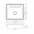 Oakland 25" x 22" x 8" Drop-In Top Mount Stainless Steel Single Bowl Kitchen Sink, 3 holes - KST25228T-3