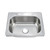 Oakland 25" x 22" x 8" Drop-In Top Mount Stainless Steel Single Bowl Kitchen Sink, 3 holes - KST25228-3