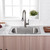 Oakland 25" x 22" x 8" Drop-In Top Mount Stainless Steel Single Bowl Kitchen Sink, 3 holes - KST25228-3
