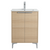 Fine Fixtures Wilmington Vanity Cabinet 24" x 18" - Natural Oak with Polished Chrome Hardware - WI24NO