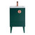 Fine Fixtures Venezian Vanity Cabinet 20" Wide - Green With Rose Gold Handle - VN20GN