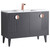 Fine Fixtures Venezian Vanity Cabinet 48" Wide - Rock Grey With Rose Gold Handle - VN48RG Fine Fixtures Venezian Vanity Cabinet 48" Wide - Rock Grey With Rose Gold Handle - VN48RG