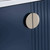Fine Fixtures Venezian Vanity Cabinet 20" Wide - Navy Blue With Satin Nickel Handle - VN20NB