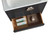 Fine Fixtures Venezian Vanity Cabinet 24" Wide - Matte Black With Satin Nickel Handle - VN24BL