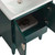 Fine Fixtures Venezian Vanity Cabinet 24" Wide - Green With Satin Nickel Handle - VN24GN
