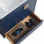 Fine Fixtures Venezian Vanity Cabinet 30" Wide - Navy Blue With Satin Nickel Handle - VN30NB