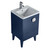 Fine Fixtures Venezian Vanity Cabinet 20" Wide - Navy Blue With Polished Chrome Handle - VN20NB