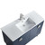 Fine Fixtures Venezian Vanity Cabinet 48" Wide - Navy Blue With Polished Chrome Handle - VN48NB