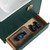 Fine Fixtures Venezian Vanity Cabinet 30" Wide - Green With Satin Brass Handle - VN30GN