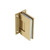 Isenberg Wall To Glass Self Centering Shower Door Hinge in Satin Brass PVD - 10.WGH.5006SB